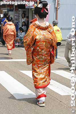 Keywords: shiga kusatsu shukuba matsuri festival kimonobijin