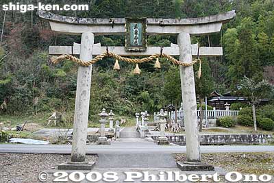 Naotaka Shrine torii
Keywords: shiga maibara bamba-juku banba nakasendo post stage town station shukuba shinto shrine ii naotaka