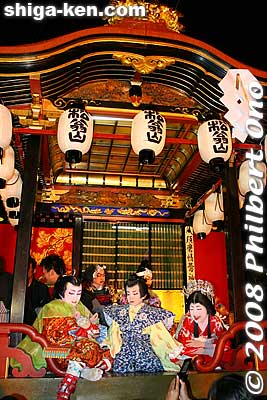 Sho-ouzan float. 松翁山
Keywords: shiga maibara hikiyama kabuki floats matsuri festival boys