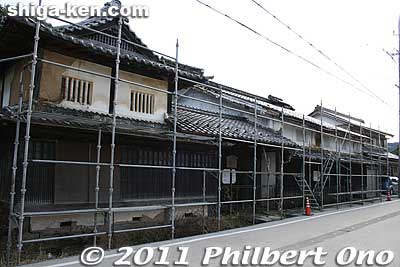 Former Kashiwabara Bank being renovated.
Keywords: shiga maibara kashiwabara-juku nakasendo shukuba