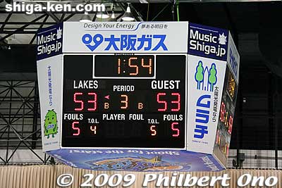 Very close game even during the 3rd quarter.
Keywords: shiga moriyama lakestars pro basketball game bj-league Osaka Evessa
