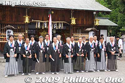 Naginata Festival Preservation Committee members.
Keywords: shiga moriyama naginata-furi dance matsuri festival 