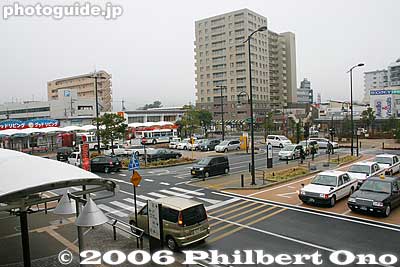 Plaza in front of Moriyama Station, west side. [url=http://goo.gl/maps/2DLlh]MAP[/url]
Keywords: shiga moriyama train station