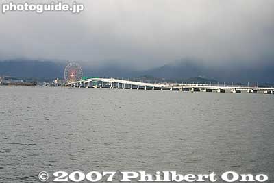 Biwako Ohashi Bridge spanning Lake Biwa from Moriyama to Katata.
Keywords: shiga moriyama lake biwa