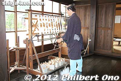 Silk threads.
Keywords: shiga nagahama azai clan history folk museum