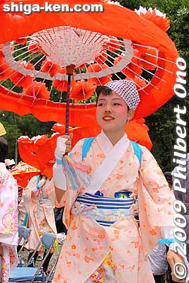 Hana-yakko dancer
Keywords: shiga nagahama yogo chawan matsuri float festival 