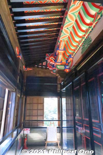 Corridor facing the Funa-roka.
Keywords: shiga nagahama Lake Biwa Chikubushima Hogonji Kannon-do