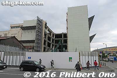 Old Nagahama Heiwado store being torn down in Jan. 2016.
Keywords: shiga nagahama station heiwado supermarket store