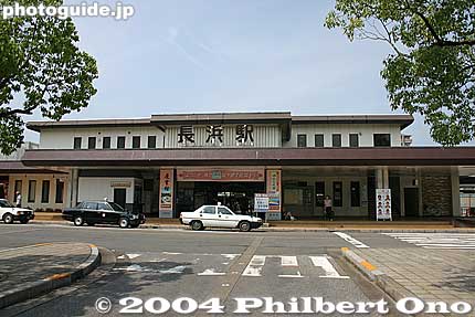 Front of old Nagahama Station
Keywords: shiga nagahama JR train station