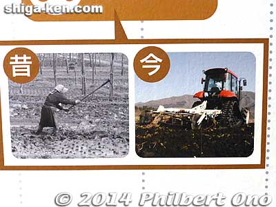 Before and after having farm machinery.
Keywords: shiga nagahama yanmar museum