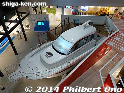 Life-size boat in the middle of the museum is actually a simulator.
Keywords: shiga nagahama yanmar museum diesel engine
