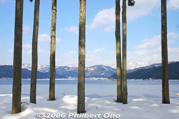 Keywords: shiga prefecture yogo lake winter snow
