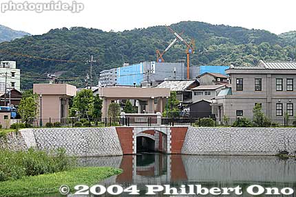 Water intake for Lake Biwa Canal No. 2. The canal is covered. The water supply for Kyoto and Osaka.
Keywords: shiga prefecture otsu biwako sosui canal lake biwa shigabesthist