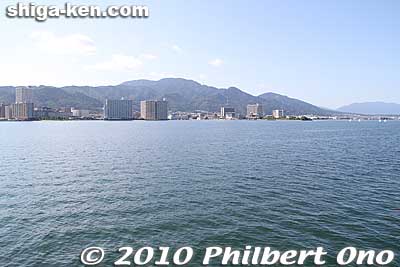 Western Otsu.
Keywords: shiga otsu lake biwa cruise michigan paddlewheel boat biwakocruise