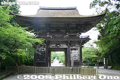 Back of Niomon Gate.
Keywords: shiga otsu miidera onjoji temple tendai buddhist sect