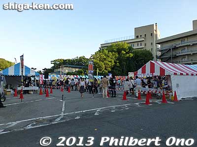 The Ikemen Battle was an event of ramen booths selling ramen noodles in a competition.
Keywords: shiga otsu ramen battle