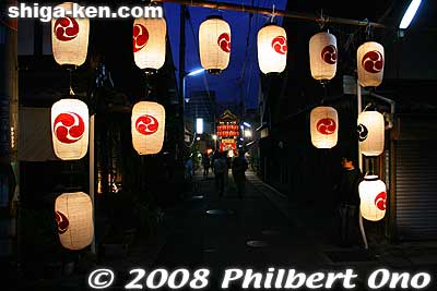 Nighttime view
Keywords: shiga otsu matsuri festival floats 