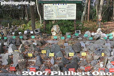 Display of different rocks.
Keywords: shiga ritto nature park forest