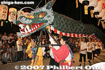 Dragon dance
Keywords: shiga taga-cho town taga taisha shrine lantern festival summer matsuri