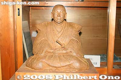 Wooden sculpture of Nakae Toju
Keywords: shiga takashima adogawa nakae toju confucian philosopher scholar shoin drawing room study building sculpture