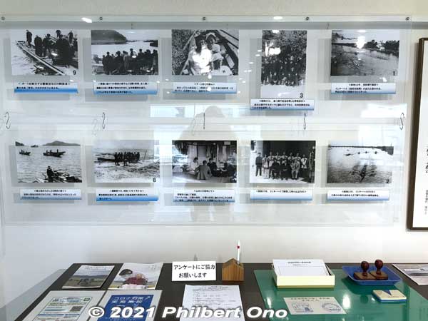 Photos of the Kanazawa college rowers who died due to strong winds that capsized their boat in 1941.
Keywords: shiga takashima imazu lake biwa rowing song museum
