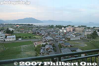 View of Imazu from Imazu Sun Bridge Hotel.
Keywords: shiga takashima imazu hotel