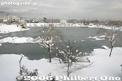 Attached lake in Makino in winter.
Keywords: shiga takashima makino 
