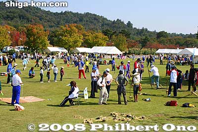 Toward the east side of the park was an area where you could try various new sports.
Keywords: shiga yasu kibogaoka park sports recreation shiga 2008 event festival meet opening ceremony athletes
