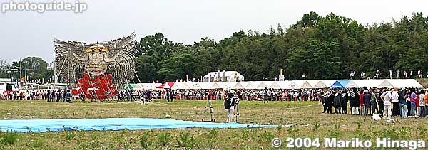 100 kite pullers
Keywords: shiga yokaichi giant kite festival 滋賀県　八日市　大凧祭り