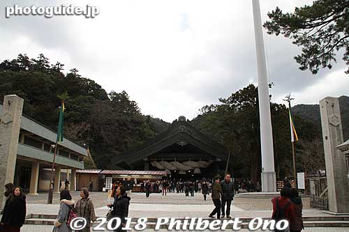 Kaguraden entrance area
Keywords: shimane Izumo Taisha Shrine