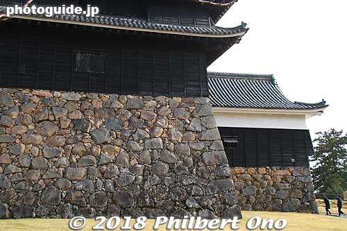 Side view of Matsue Castle.
Keywords: shimane Matsue Castle National Treasure