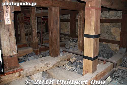 Matsue Castle's basement.
Keywords: shimane Matsue Castle National Treasure