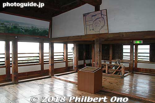Top floor of Matsue Castle.
Keywords: shimane Matsue Castle National Treasure