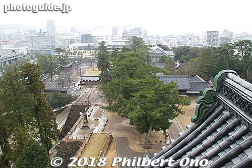 View from the top of Matsue Castle.
Keywords: shimane Matsue Castle National Treasure