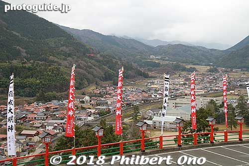 View from the parking lot.
Keywords: shimane tsuwano Taikodani Inari Jinja Shrine