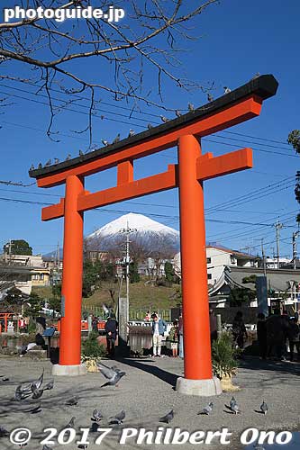 Keywords: shizuoka Fujinomiya Fujisan Hongu Sengen Taisha Shrine shinto torii mtfuji