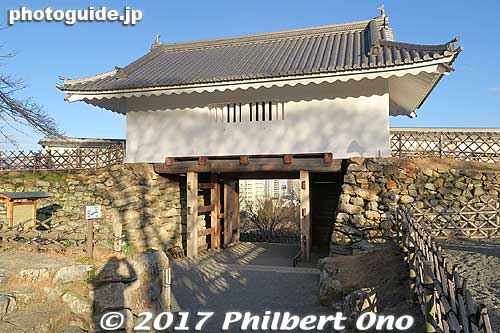 Castle Gate reconstructed in 2014.
Keywords: shizuoka Hamamatsu Castle