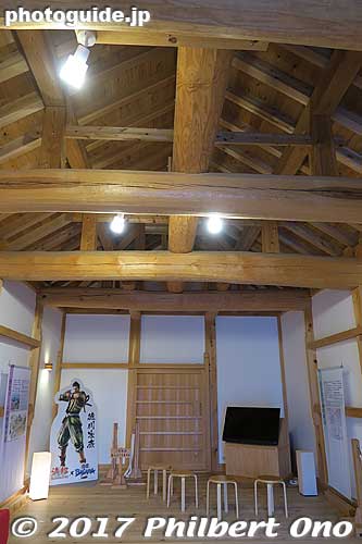 Inside the Castle Gate rebuilt in the traditional style with wood.
Keywords: shizuoka Hamamatsu Castle