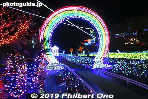 Rainbow gate.
Keywords: shizuoka ito Izu Granpal Amusement Park Illumination lights