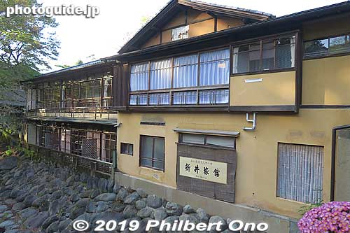 Famous ryokan inn where famous novelists stayed and wrote novels.
Keywords: shizuoka izu shuzenji onsen hot spring