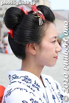Keywords: shizuoka shimada shimada-ryu hairstyle geisha women dancers matsuri9 festival