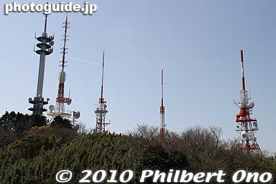 Lots of antenna atop Nihondaira.
Keywords: shizuoka nihondaira 