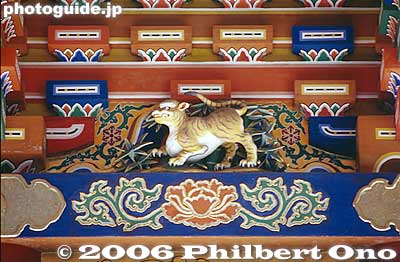 Oriental zodiac (tiger) carving on five-story pagoda
Keywords: tochigi nikko world heritage site toshogu shrine