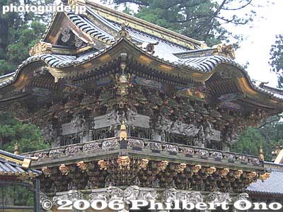 Rear of Yomeimon Gate
Keywords: tochigi nikko world heritage site toshogu shrine