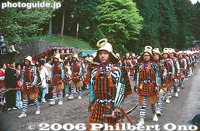 Warriors coming down the Omotesando. 武者行列
Keywords: tochigi nikko toshogu shrine spring festival matsuri5 japansamurai