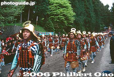 Warriors coming down the Omotesando. 武者行列
Keywords: tochigi nikko toshogu shrine spring festival