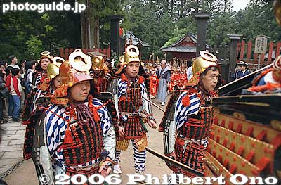 Warriors leaving the Otabisho.
Keywords: tochigi nikko toshogu shrine spring festival japansamurai