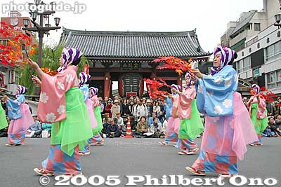 Genroku Flower-Viewing Dance
Keywords: tokyo taito-ku asakusa jidai matsuri festival historical period