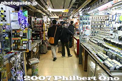 Inside Radio Center, where many teens (and future electronics engineers) bought their parts to build their first radio or motor or whatever.
Keywords: tokyo chiyoda-ku ward akihabara electronics shops stores shopping
