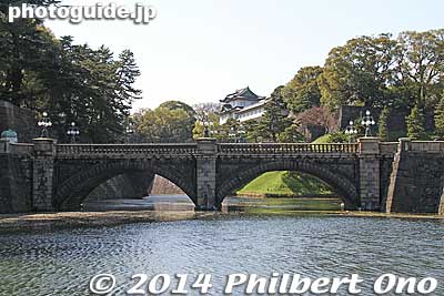 Keywords: tokyo chiyoda-ku imperial palace kokyo bridge moat
